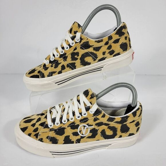 Vans Sid DX Anaheim Factory OG Leopard Low Top Athletic Sneakers Women Size 7 - Picture 4 of 9